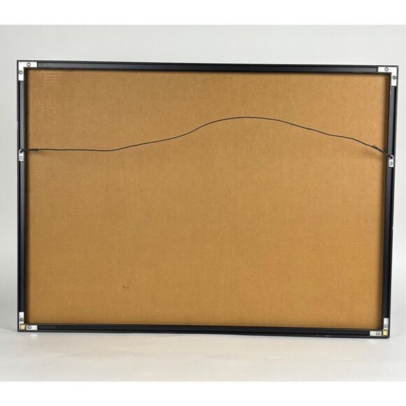 Vtg 1977 Mask Wood Block Print Japanese Kunihiro Amano Signed Numbered Framed - Picture 14 of 16